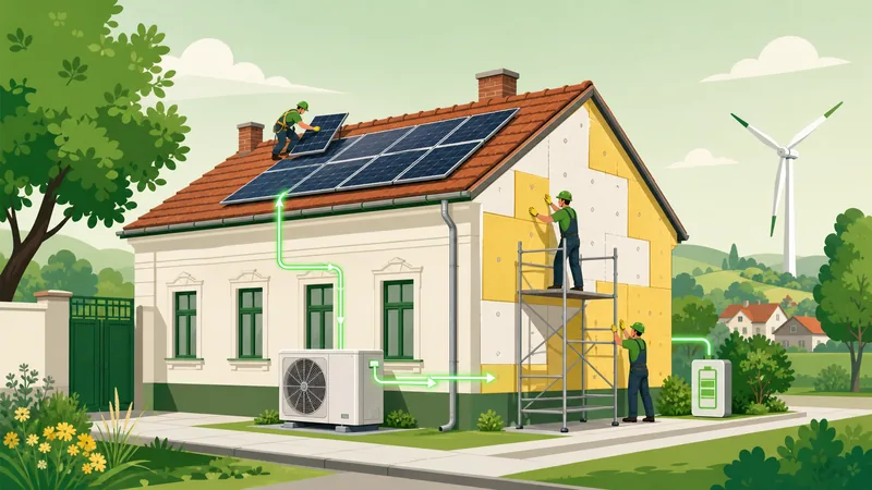 Napelem telepítés magyar épületre, hőszivattyú és energiahatékonysági felújítás